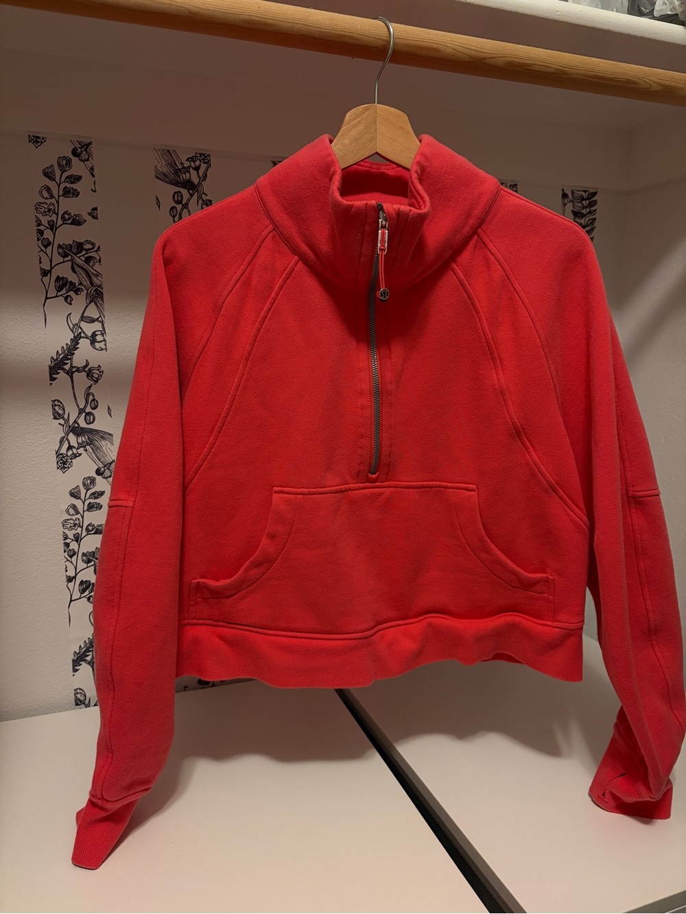 Lululemon Scuba Oversized Funnel-Neck Half Zip in Glaze Pink - Size M/L